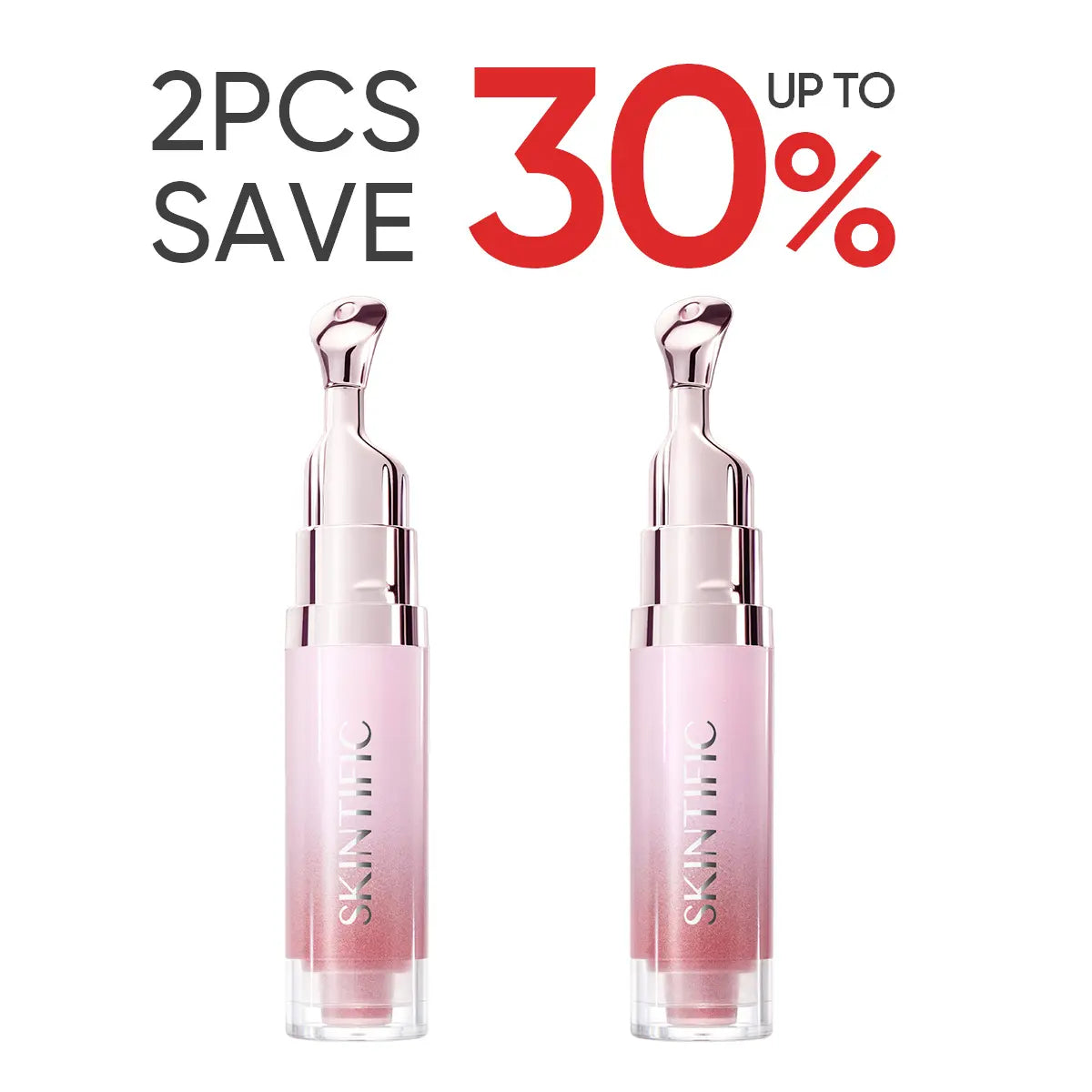 SKINTIFIC Hydrating Brightening Lip Serum with Hyaluronic Acid & Peptide for Radiant Lips Gentle Glossy Korean Beauty Makeup Balm Shea Smooth Moisture with Cooling Metal Roller Applicator